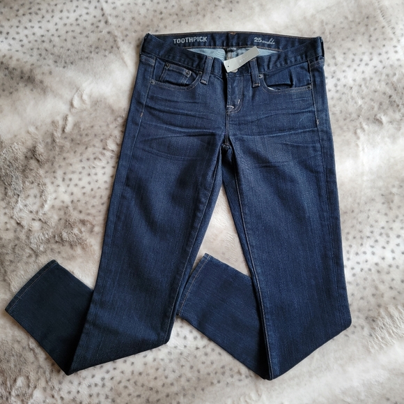 J. Crew Denim - NWT JCrew toothpick jeans 25